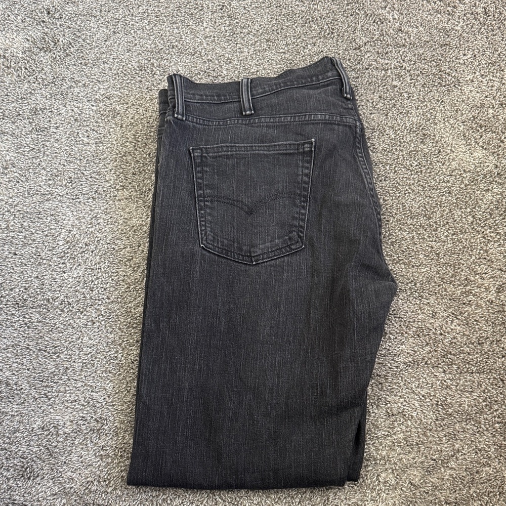 Levi's Men's Dark Gray Straight Jeans